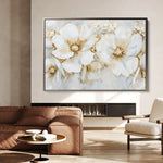 Floral 571 Canvas Art 18" x 24" / 45 x 60 cm / Black