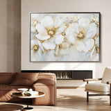 Floral 571 Canvas Art 18" x 24" / 45 x 60 cm / Black