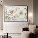 Floral 571 Canvas Art 18" x 24" / 45 x 60 cm / Black