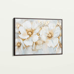 Floral 571 Canvas Art 18" x 24" / 45 x 60 cm / Black