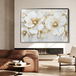 Floral 571 Canvas Art 60 x 40 cm / Black