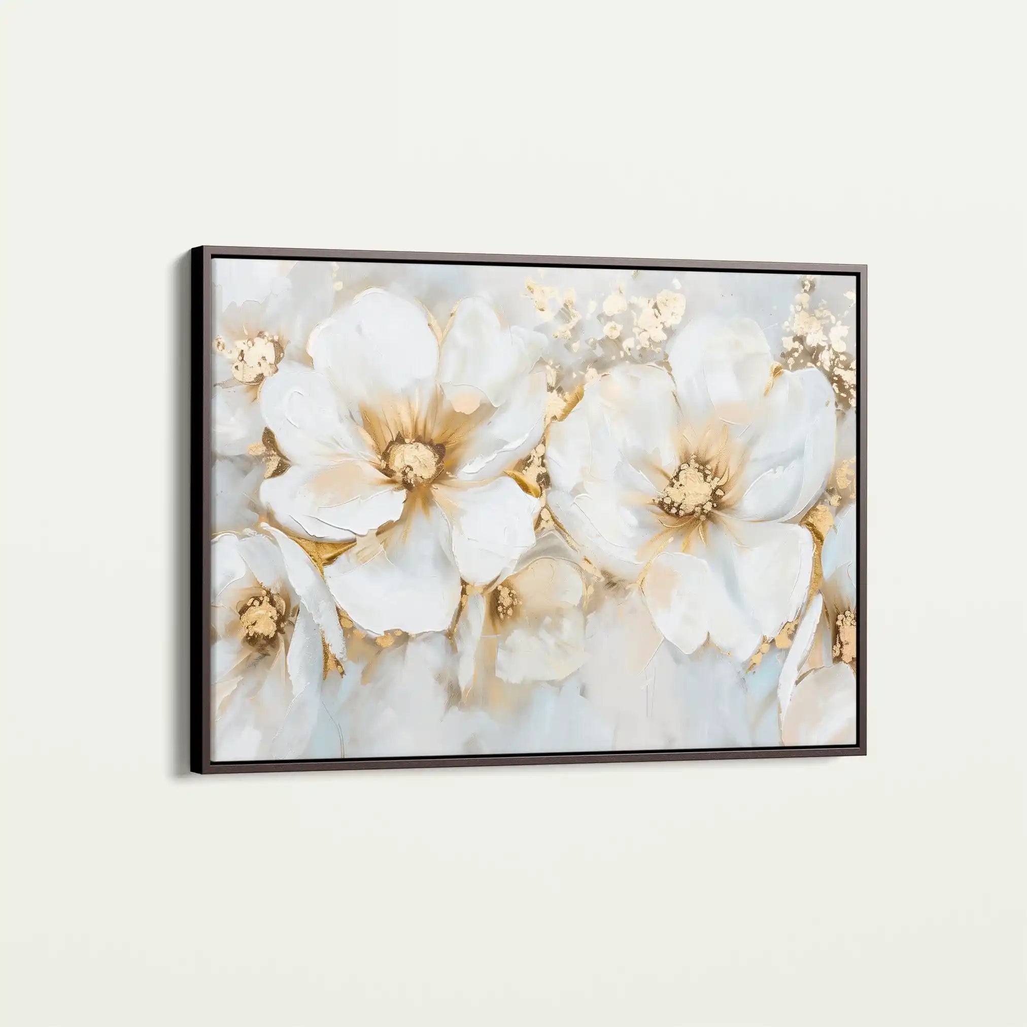Floral 571 Canvas Art 60 x 40 cm / Black
