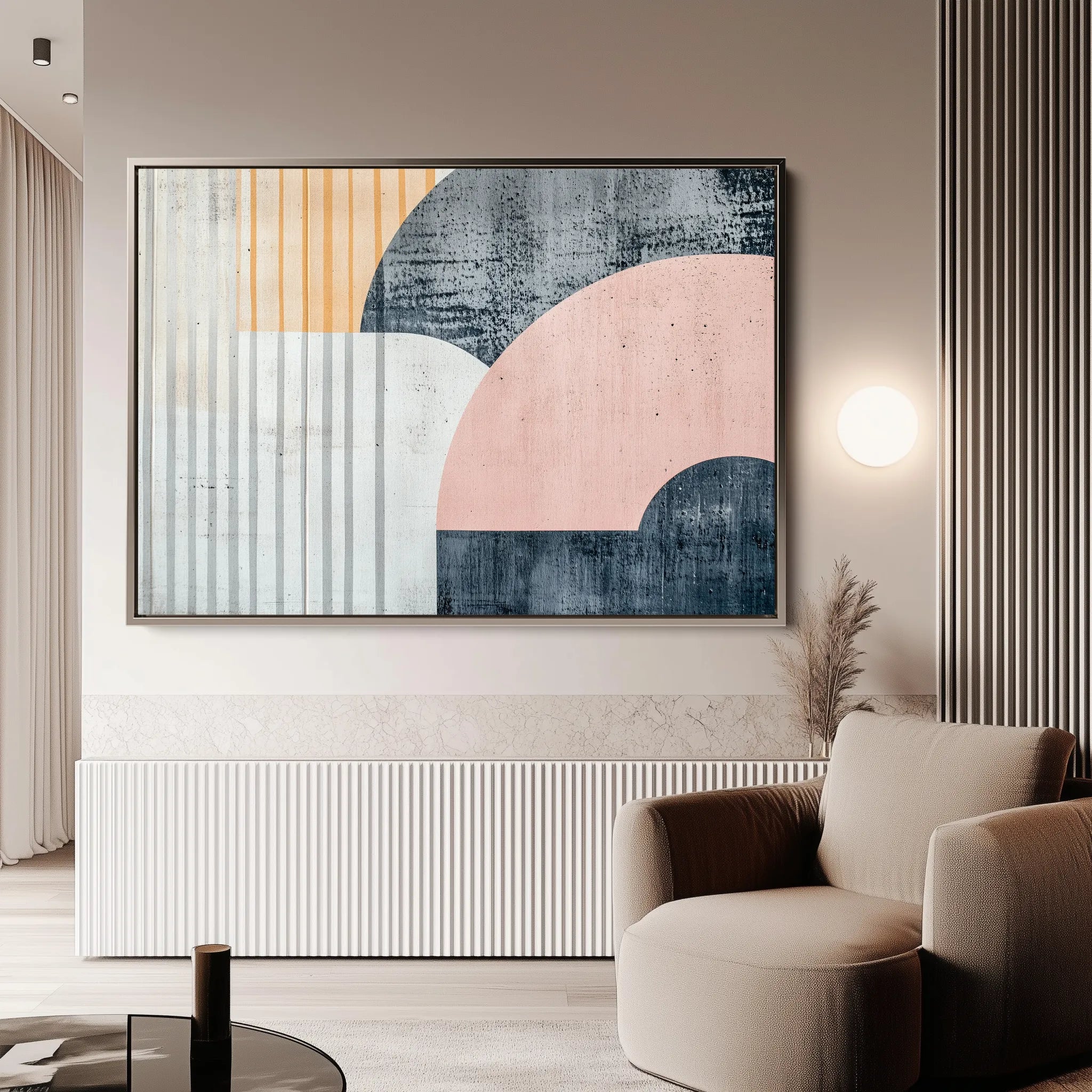 Abstract 572 Canvas Art 18" x 24" / 45 x 60 cm / Black