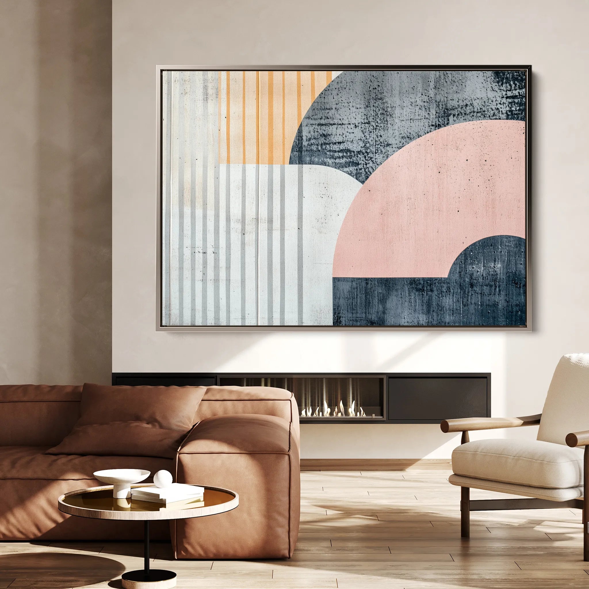 Abstract 572 Canvas Art 18" x 24" / 45 x 60 cm / Black