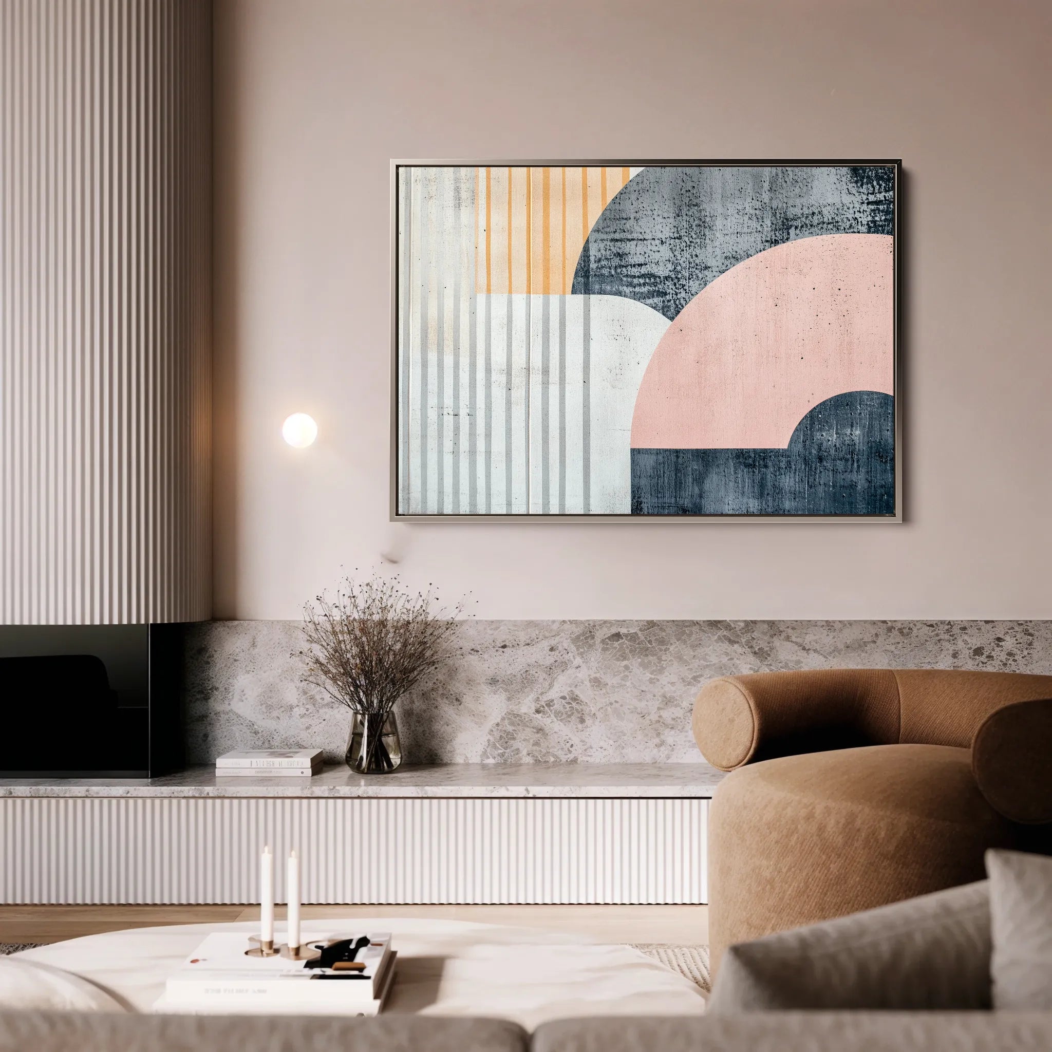 Abstract 572 Canvas Art 18" x 24" / 45 x 60 cm / Black