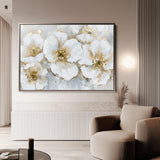 Floral 572 Canvas Art 18" x 24" / 45 x 60 cm / Black