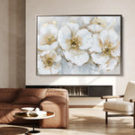Floral 572 Canvas Art 18" x 24" / 45 x 60 cm / Black