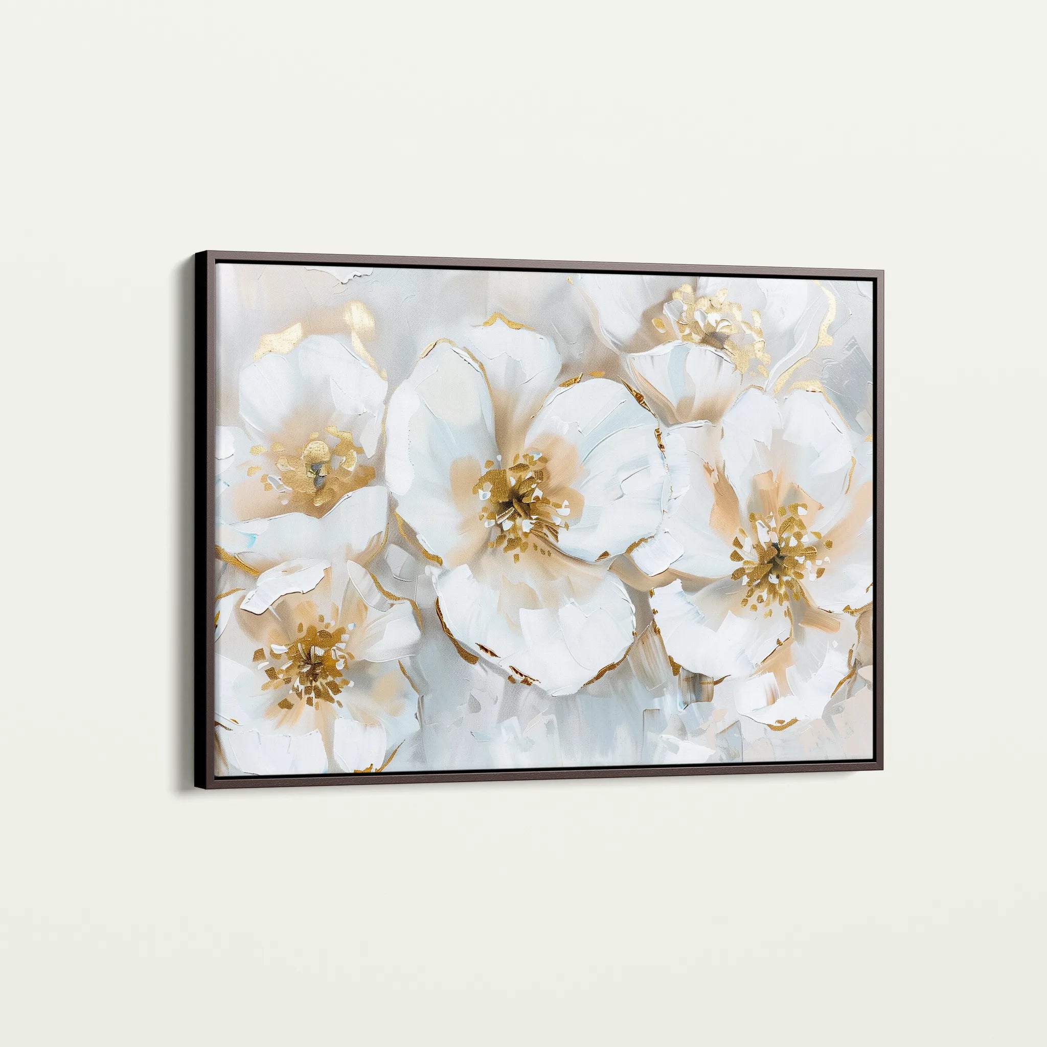 Floral 572 Canvas Art 18" x 24" / 45 x 60 cm / Black
