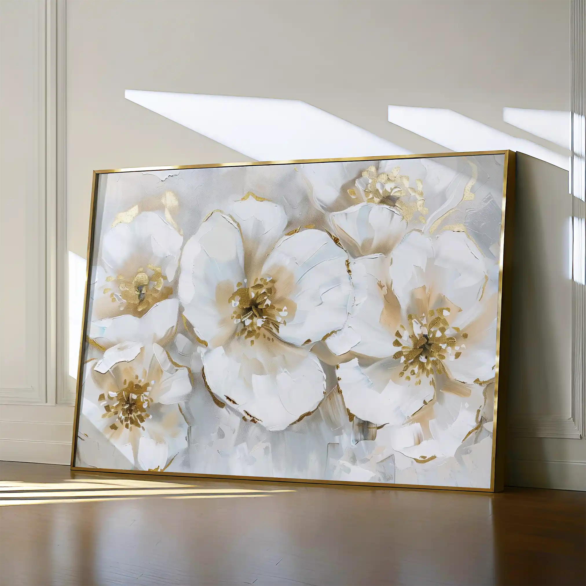 Floral 572 Canvas Art 60 x 40 cm / Black