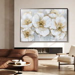 Floral 572 Canvas Art 60 x 40 cm / Black