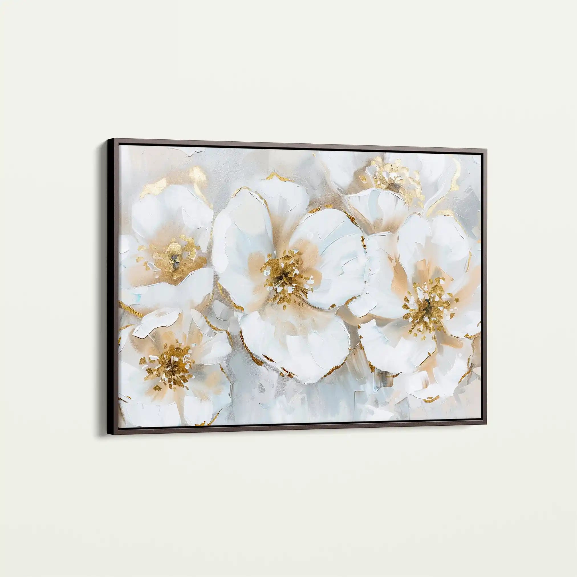 Floral 572 Canvas Art 60 x 40 cm / Black