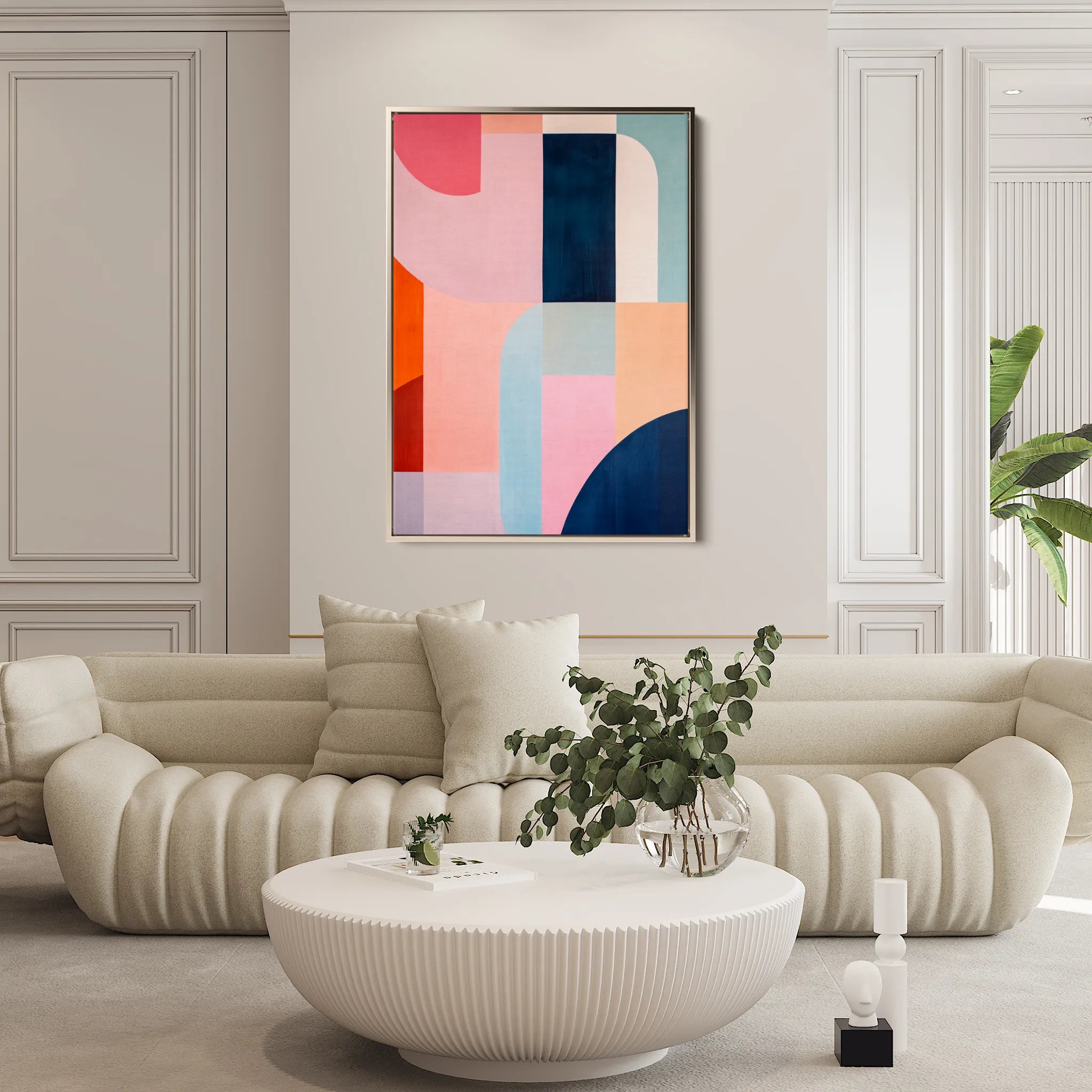 Abstract 573 Canvas Art 18" x 24" / 45 x 60 cm / Black