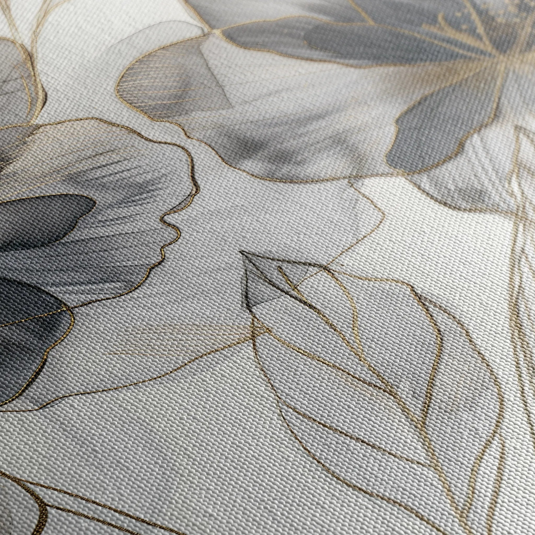 Floral 573 Canvas Art 18" x 24" / 45 x 60 cm / Black