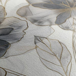 Floral 573 Canvas Art 60 x 40 cm / Black
