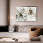 Floral 574 Canvas Art 18" x 24" / 45 x 60 cm / Black