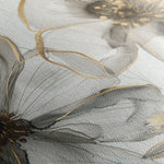 Floral 574 Canvas Art 18" x 24" / 45 x 60 cm / Black