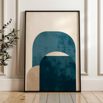 Abstract 575 Canvas Art 18" x 24" / 45 x 60 cm / Black