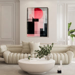 Abstract 576 Canvas Art 18" x 24" / 45 x 60 cm / Black