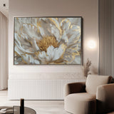 Floral 576 Canvas Art 18" x 24" / 45 x 60 cm / Black
