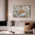 Floral 576 Canvas Art 18" x 24" / 45 x 60 cm / Black