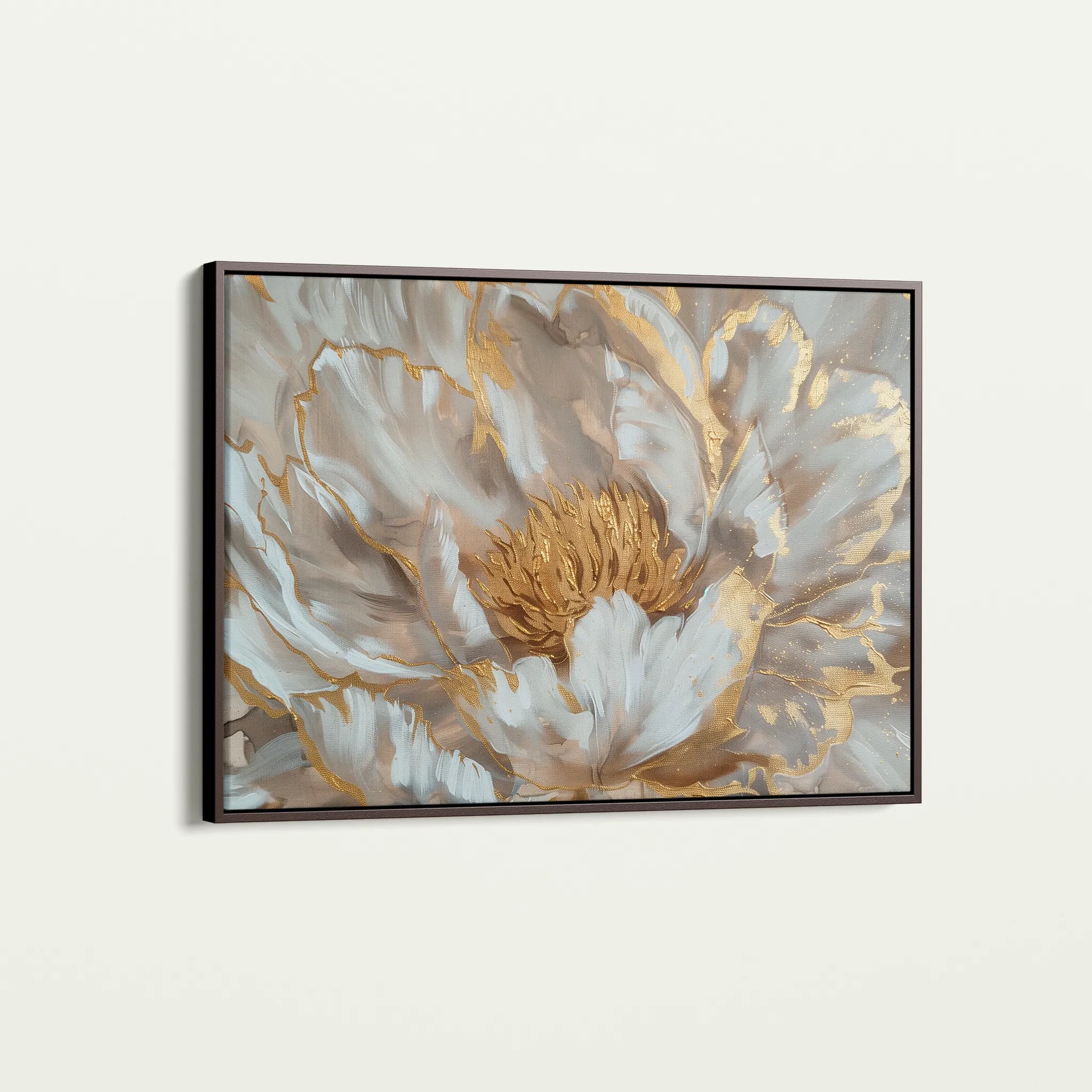 Floral 576 Canvas Art 18" x 24" / 45 x 60 cm / Black