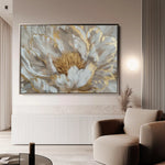 Floral 576 Canvas Art 60 x 40 cm / Black