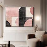 Abstract 577 Canvas Art 18" x 24" / 45 x 60 cm / Black