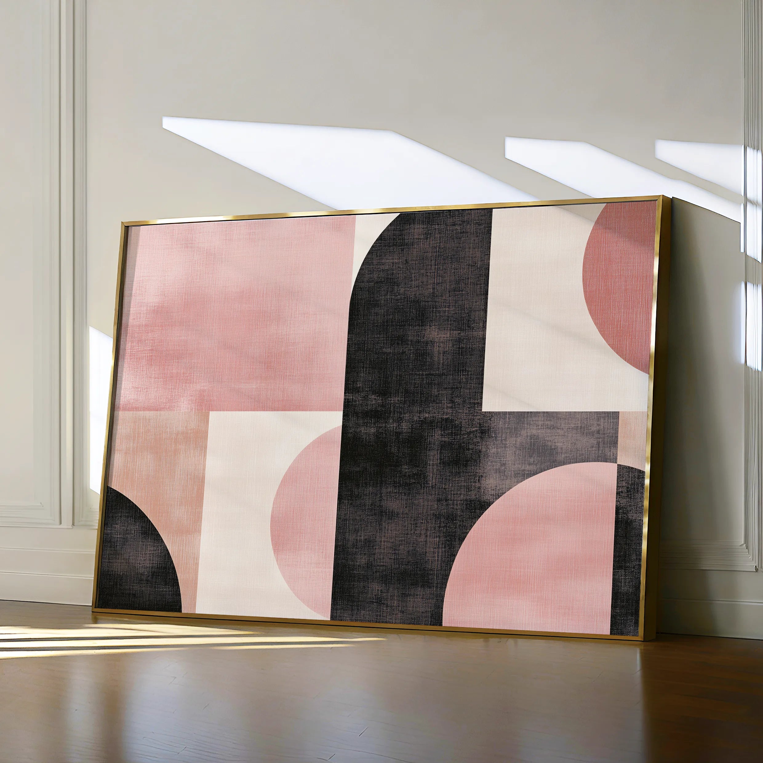 Abstract 577 Canvas Art 18" x 24" / 45 x 60 cm / Black
