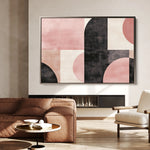 Abstract 577 Canvas Art 18" x 24" / 45 x 60 cm / Black