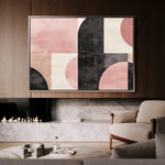 Abstract 577 Canvas Art 18" x 24" / 45 x 60 cm / Black