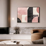 Abstract 577 Canvas Art 18" x 24" / 45 x 60 cm / Black
