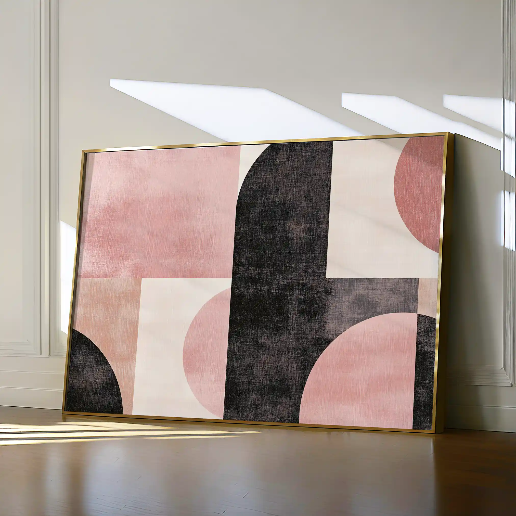 Abstract 577 Canvas Art 60 x 40 cm / Black