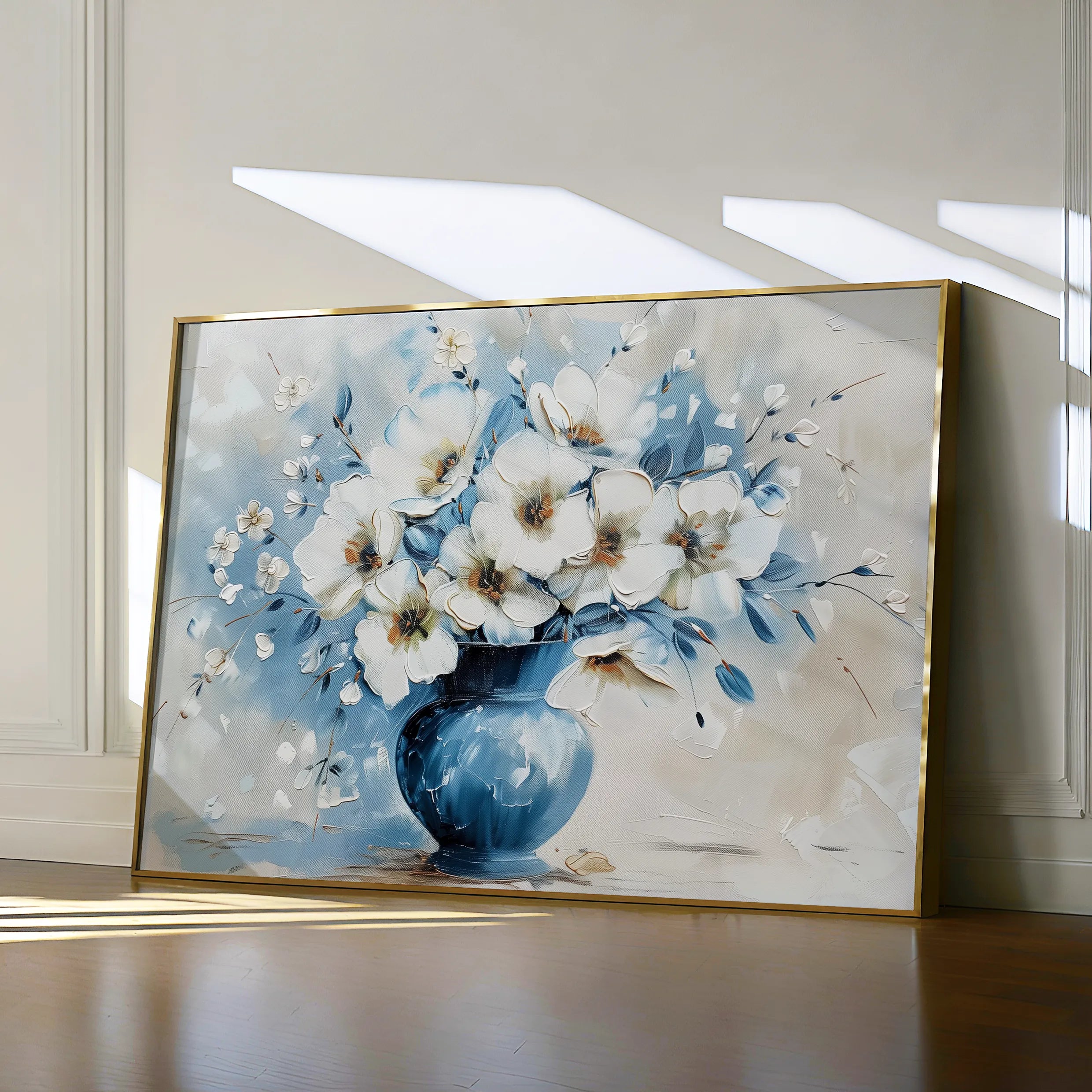 Floral 577 Canvas Art 18" x 24" / 45 x 60 cm / Black