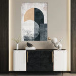 Abstract 578 Canvas Art 18" x 24" / 45 x 60 cm / Black