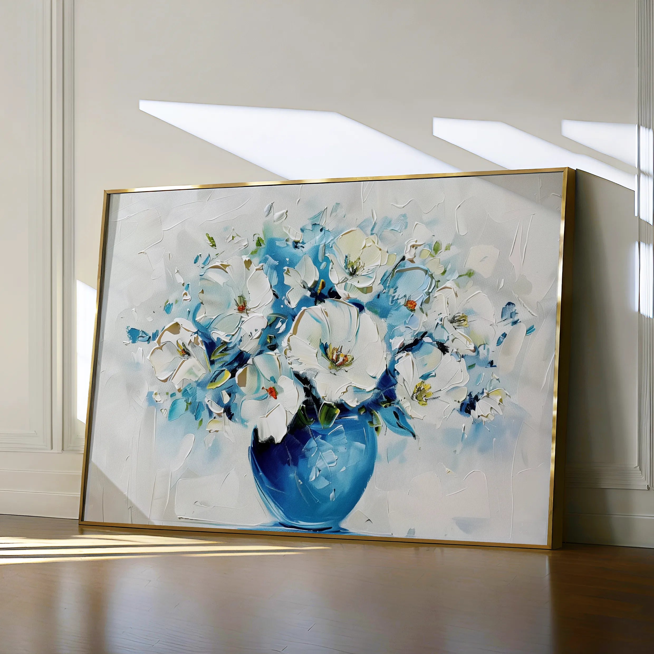 Floral 578 Canvas Art 18" x 24" / 45 x 60 cm / Black