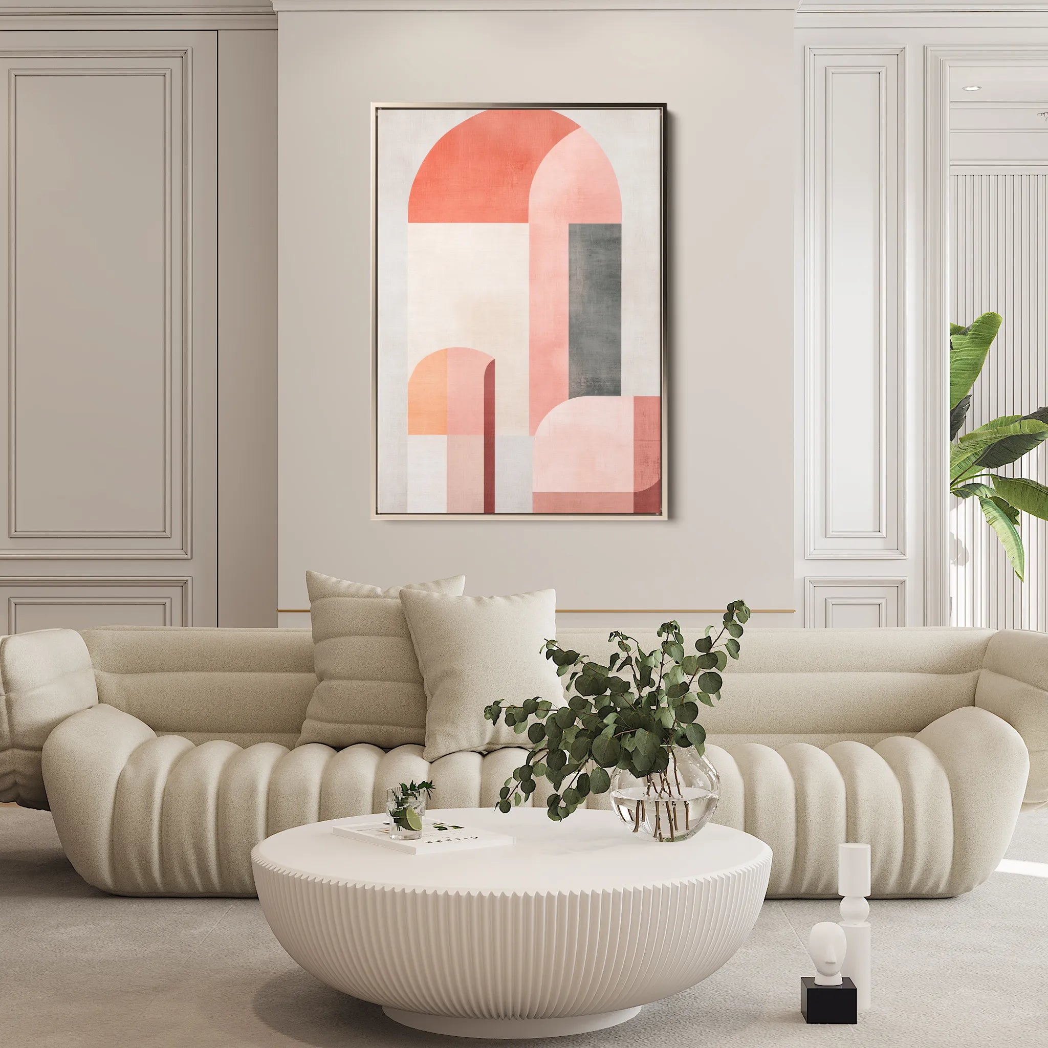 Abstract 579 Canvas Art 18" x 24" / 45 x 60 cm / Black