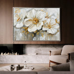 Floral 579 Canvas Art 18" x 24" / 45 x 60 cm / Black