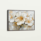 Floral 579 Canvas Art 18" x 24" / 45 x 60 cm / Black