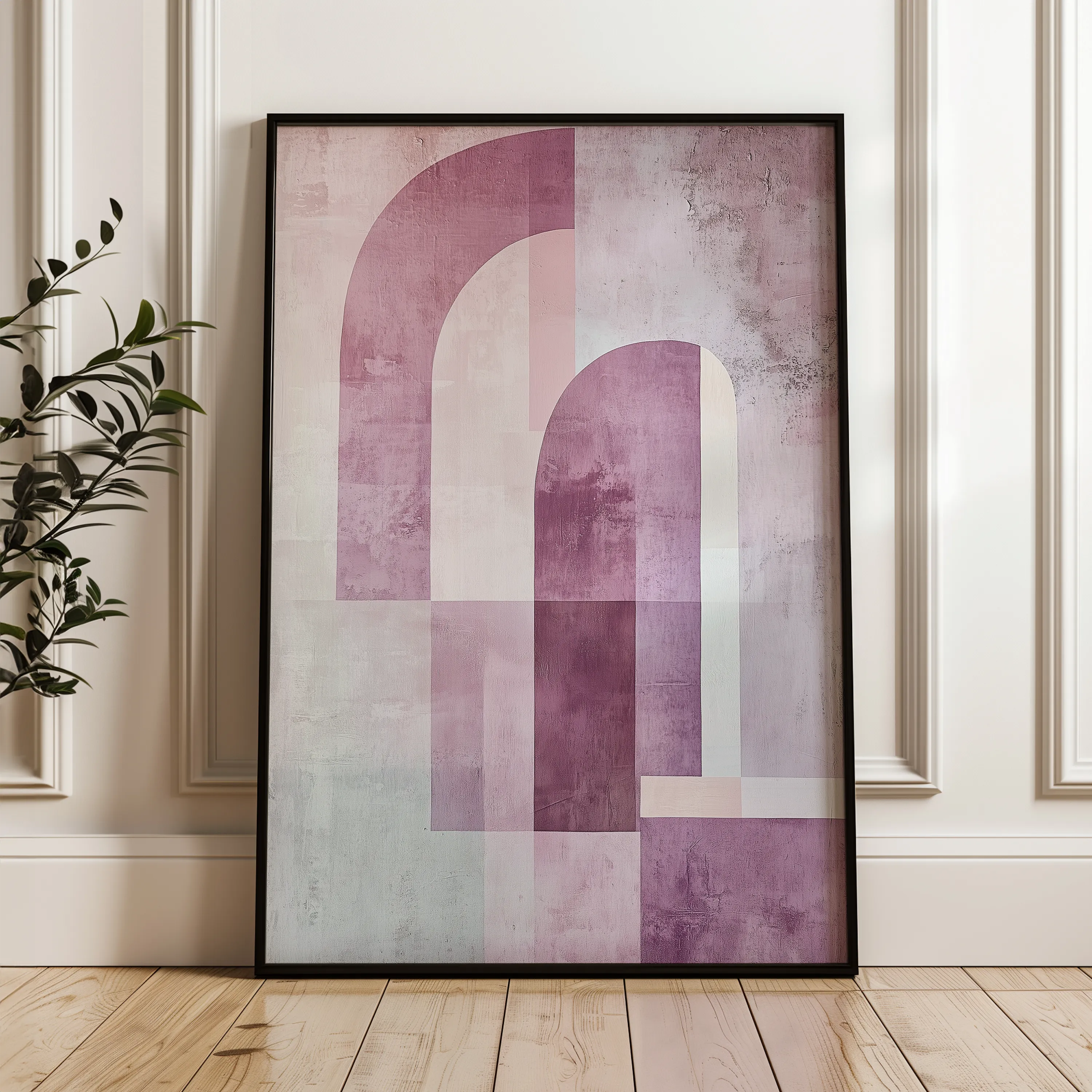 Abstract 580 Canvas Art 18" x 24" / 45 x 60 cm / Black