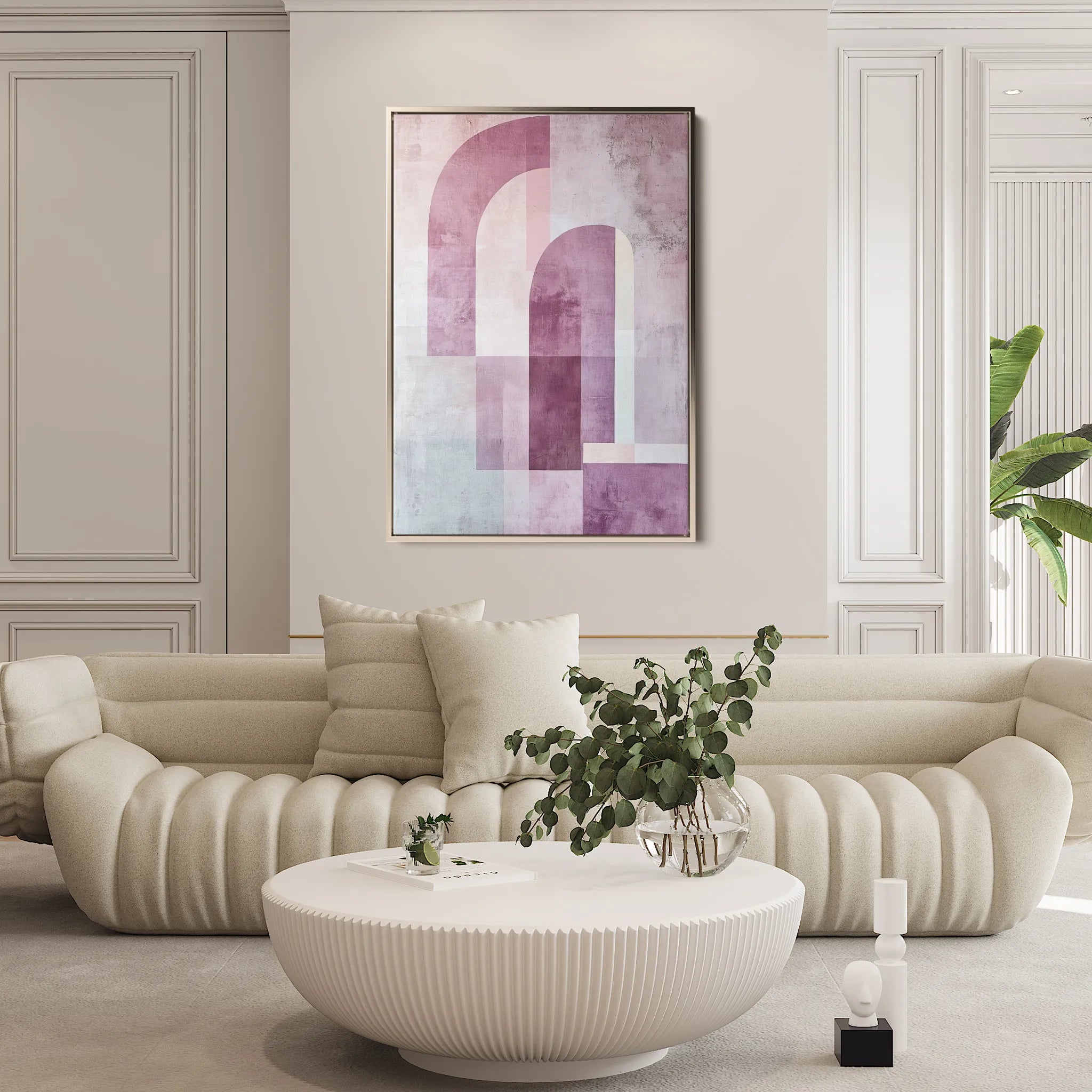 Abstract 580 Canvas Art 18" x 24" / 45 x 60 cm / Black