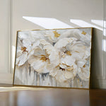 Floral 580 Canvas Art 18" x 24" / 45 x 60 cm / Black