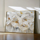 Floral 580 Canvas Art 18" x 24" / 45 x 60 cm / Black
