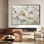 Floral 580 Canvas Art 18" x 24" / 45 x 60 cm / Black