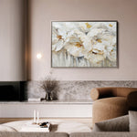 Floral 580 Canvas Art 18" x 24" / 45 x 60 cm / Black