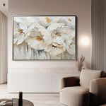 Floral 580 Canvas Art 60 x 40 cm / Black