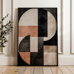 Abstract 581 Canvas Art 18" x 24" / 45 x 60 cm / Black