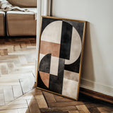 Abstract 581 Canvas Art 18" x 24" / 45 x 60 cm / Black