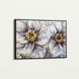 Floral 581 Canvas Art 18" x 24" / 45 x 60 cm / Black