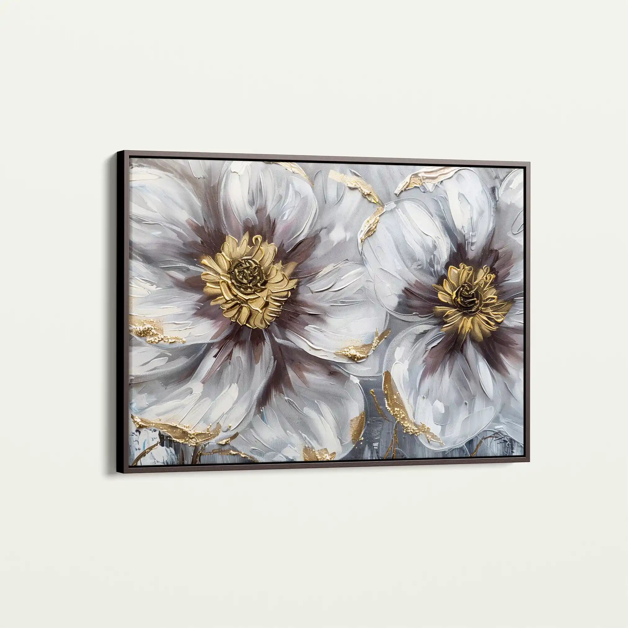 Floral 581 Canvas Art 18" x 24" / 45 x 60 cm / Black