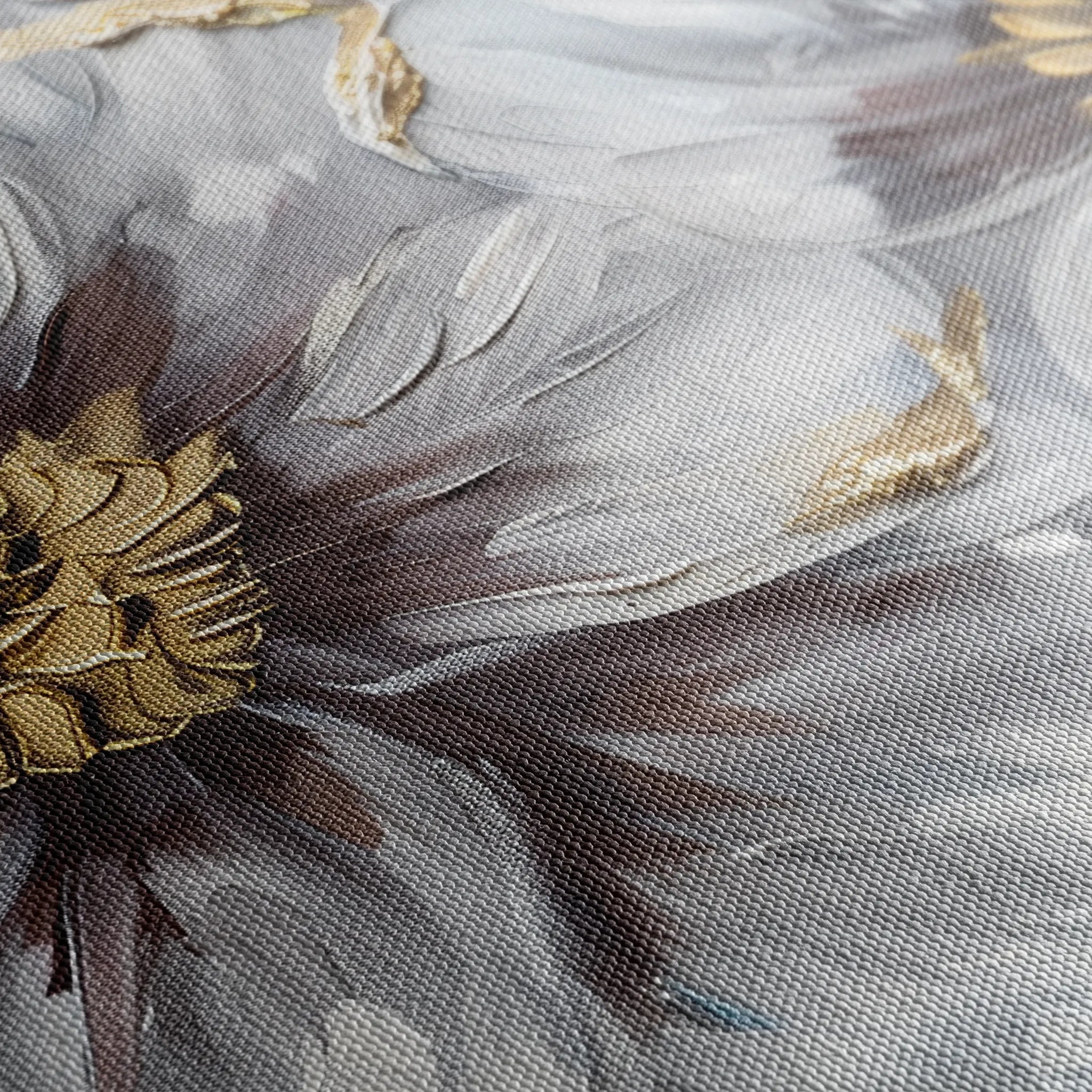 Floral 581 Canvas Art 18" x 24" / 45 x 60 cm / Black